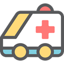 medical, transportation, transport, vehicle, Ambulance, emergency, Automobile, Healthcare And Medical DimGray icon