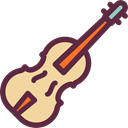 Orchestra, String Instrument, Music And Multimedia, music, Violin, musical instrument Black icon