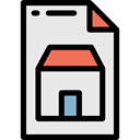 document, File, documents, Social, houses, real estate, Home, house Lavender icon