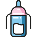milk, feeding, Tools And Utensils, Feeding Bottle, Kid And Baby Black icon