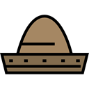 traditional, fashion, Mariachi, Mexican Hat Black icon