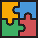 Puzzle Game, Kid And Baby, education, Puzzle, puzzle piece, Puzzle Pieces IndianRed icon