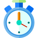 time, stopwatch, timer, interface, Chronometer, Wait, Tools And Utensils, Sports And Competition LightCyan icon