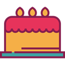 cake, food, Dessert, Celebration, birthday, Bakery, Birthday Cake, Birthday And Party SandyBrown icon