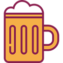 Pint Of Beer, Birthday And Party, drink, food, mug, beer, Pint, Beer Mug SandyBrown icon