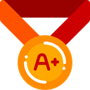 winner, Quality, Certification, Sports And Competition, award, medal DarkRed icon