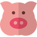 pig, Animals, mammal, Farming, wildlife, Animal Kingdom, Farming And Gardening DarkSalmon icon