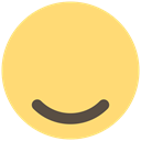 Face, happy, smiley, Emoji, expression, feeling, white smile Khaki icon