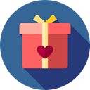birthday, gift, present, surprise, Love And Romance SteelBlue icon