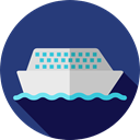 transportation, Boat, transport, ship, Cruise, Yacht, Ships DarkSlateBlue icon