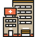 medical, Building, hospital, buildings, urban, Health Clinic, Architectonic, Architecture And City, Healthcare And Medical Tan icon