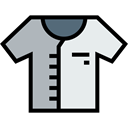 equipment, Shirt, baseball, Clothes, fashion, uniform, Sports And Competition, team Black icon