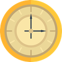 Clock, Time And Date, time, hour, Antique, Elegant Khaki icon