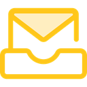 Email, inbox, interface, mails, envelopes, envelope, Multimedia, Message, mail, Communications Gold icon