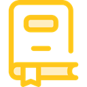 Book, Library, education, reader, reading, leisure, open book, School Material Gold icon