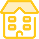 buildings, college, High School, Architecture And City, school, education Gold icon