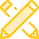 write, Pen, Draw, education, Crayon, Crayons Gold icon