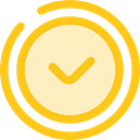 time, watch, timer, Circular Clock, Round Clock, Time And Date Gold icon