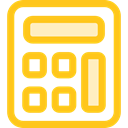 tool, calculator, Business, calculate, buttons, finances, Business And Finance Gold icon