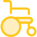 Healthcare And Medical, wheelchair, Disabled, transport, handicap Gold icon