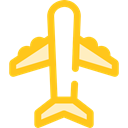 Airport, transportation, Plane, transport, flight, Aeroplane, airplane Black icon