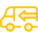 Delivery Truck, Cargo Truck, Shipping And Delivery, truck, transport, vehicle, Automobile, Delivery, transportation Gold icon