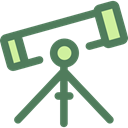 science, education, Observation, space, telescope, Tools And Utensils DimGray icon
