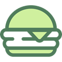 food, Fast food, junk food, sandwich, Burger, hamburger, Food And Restaurant DimGray icon