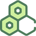 medical, education, Cells, Biology, Hexagon, Healthcare And Medical DimGray icon