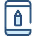 touch screen, technology, Communications, mobile phone, cellphone, smartphone DarkSlateBlue icon