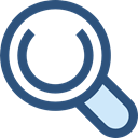 search, magnifying glass, zoom, detective, Loupe, Tools And Utensils DarkSlateBlue icon