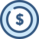 Dollar, Currency, Business And Finance, Business, Money, coin, Cash DarkSlateBlue icon