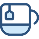 Tea Cup, Food And Restaurant, mug, coffee cup, hot drink, Coffee, tea, food, Chocolate DarkSlateBlue icon