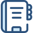 bookmark, Address book, Notebook, Business, Agenda, education DarkSlateBlue icon