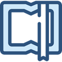 Library, education, reader, reading, leisure, open book, Book, School Material DarkSlateBlue icon