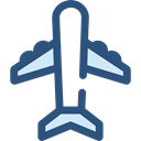 Airport, transportation, airplane, Plane, transport, flight, Aeroplane Black icon