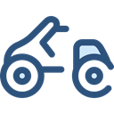 transportation, transport, Motorbike, Motorcycle, Scooter DarkSlateBlue icon