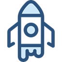 Rocket, transportation, transport, Space Ship, Rocket Ship, Space Ship Launch, Rocket Launch DarkSlateBlue icon
