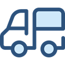 transportation, truck, transport, vehicle, Delivery, Automobile, Delivery Truck, Cargo Truck DarkSlateBlue icon
