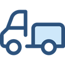 truck, transport, vehicle, Automobile, Delivery, transportation, Delivery Truck, Cargo Truck, Shipping And Delivery DarkSlateBlue icon