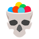 Candy, skull, halloween, sweet, Holidays, Bonbon LightGray icon