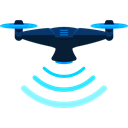 Remote control, drone, transportation, transport, fly, electronics Black icon