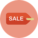 tag, shopping, Price, Shop, Label, price tag, Commerce And Shopping DarkSalmon icon