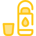 Bottle, Healthy Food, Hydratation, Food And Restaurant, drink, food, water Gold icon