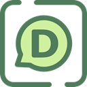 Logo, social media, social network, logotype, Disqus, Logos, Brands And Logotypes DimGray icon