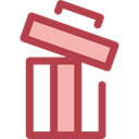 delete, Trash, Bin, Garbage, Can, ui, recycling, Multimedia Option, Ecology And Environment Sienna icon