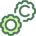 Gear, settings, configuration, cogwheel, Tools And Utensils, Seo And Web DimGray icon