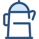 Coffee, food, kettle, hot drink, kitchenware, Tools And Utensils, Coffee Pot, Food And Restaurant DarkSlateBlue icon