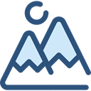 mountains, nature, landscape, Goal, mountain DarkSlateBlue icon