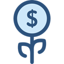 Money, Currency, investment, Bank, growth, Business And Finance, plant, Business Black icon